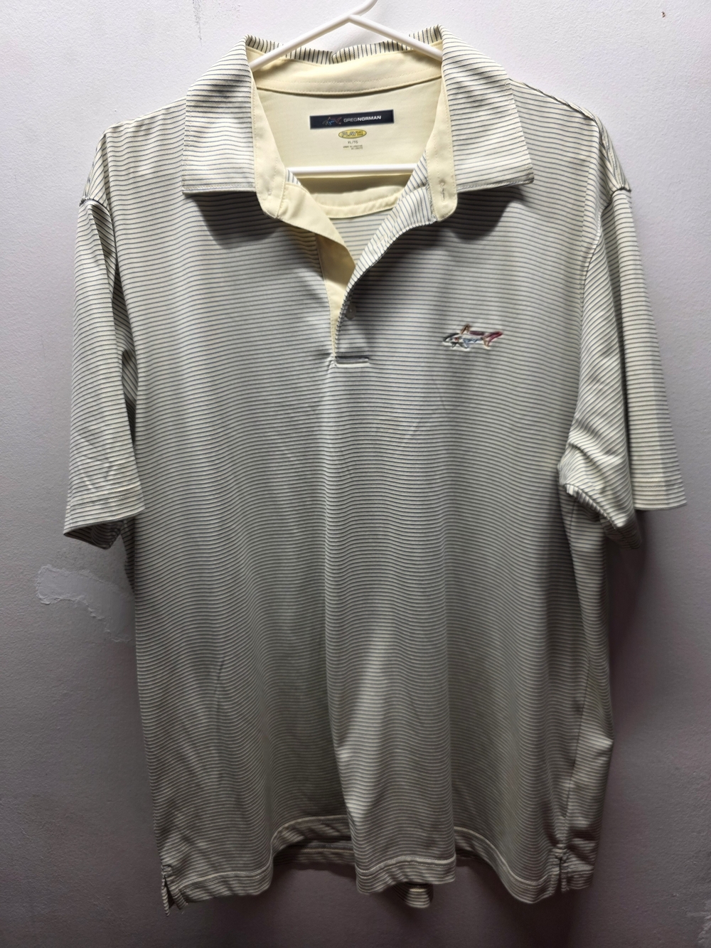Sport Casual Striped Polo Shirt -yellow/Blue